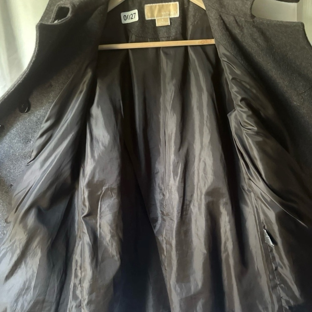 Michael Kors Charcoal Double-Breasted Bomber Jacket - Picture 4 of 5